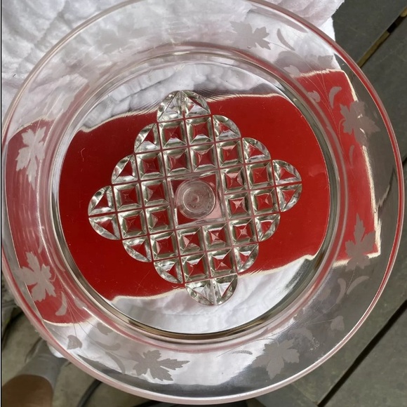 Vintage from the 1940 EAPG Ripley U.S. Glass Pavonia Pineapple Stem Open… - Picture 3 of 5